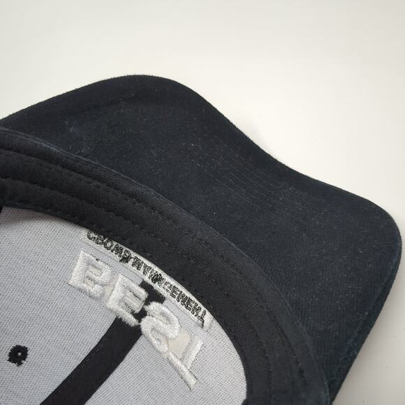 Best Crowd Management Strapback Hat Black One Size Embroidered Cobra - Picture 8 of 9